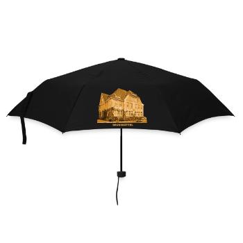 Brunsbüttel Rathaus Schleswig-Holstein Elbe - Regenschirm (klein) - Schwarz - Vorne