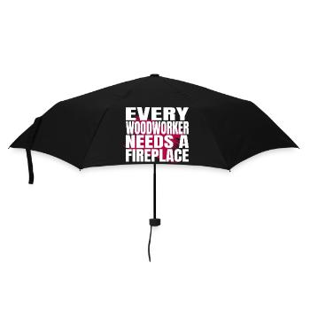 hearbeat génial forêt travail plombier blague - Parapluie standard - noir - Devant