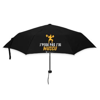 J'peux pas j'ai MUSCU - Musculation - Parapluie standard - noir - Devant