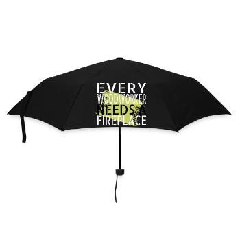arborists lumberman birthday present idea - Regenschirm (klein) - Schwarz - Vorne