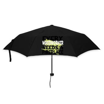 Aaron Carpenter T-shirts Haches Drôle Papa Menuiserie - Parapluie standard - noir - Devant