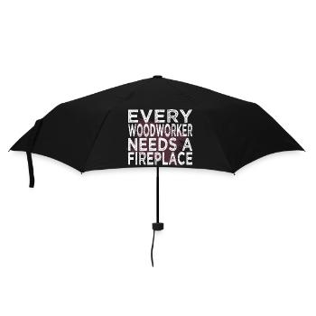 present idea forest work statement carpenter saw - Umbrella (small) - black - Front