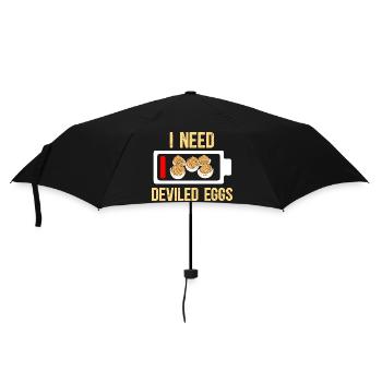 Gefüllte Eier Deviled Eggs - Regenschirm (klein) - Schwarz - Vorne