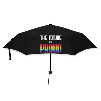 LGBT Pride Month - Die Zukunft ist stolz - Regenschirm (klein) - Schwarz - Vorne