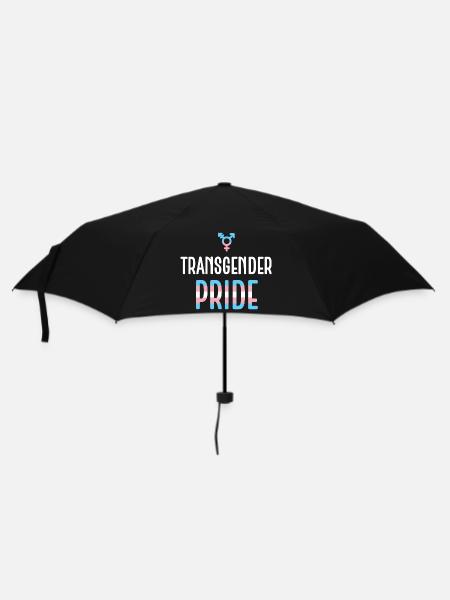 LGBTQ Pride Monat - Transgender Pride - Regenschirm (klein) - Schwarz