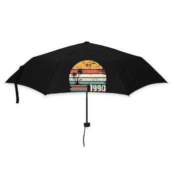 1990 Geburtstagsgeschenk - Made in 1990 Retro 1990 - Regenschirm (klein) - Schwarz - Vorne