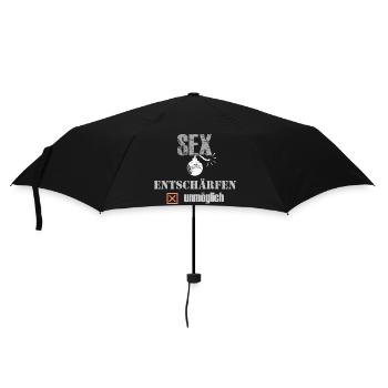 Sexbombe - Entschärfen unmöglich - Regenschirm (klein) - Schwarz - Vorne