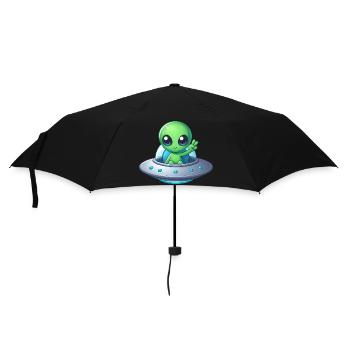 Alien Shows Peace - Umbrella (small) - black - Front