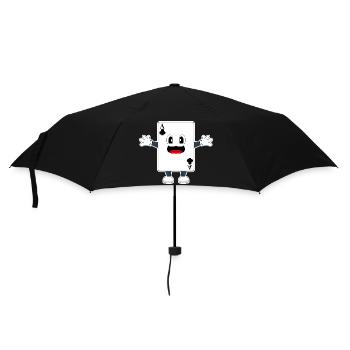 Poker Cartes de poker - Parapluie standard - noir - Devant
