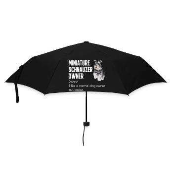 Schnauzer nain Chien Schnauzer - Parapluie standard - noir - Devant