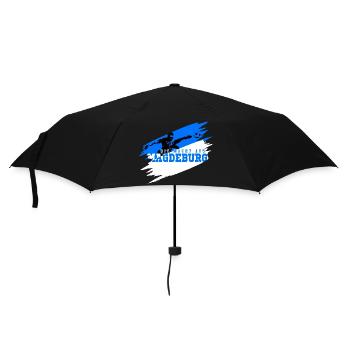 Die Macht aus Magdeburg - Regenschirm (klein) - Schwarz - Vorne