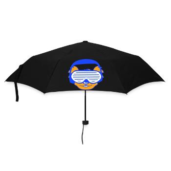 DJ Koala Bear Head Visage d’ours Koala australien - Parapluie standard - noir - Devant
