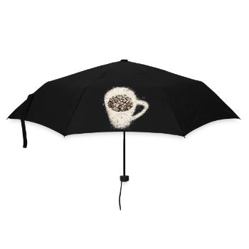 Café - Parapluie standard - noir - Devant