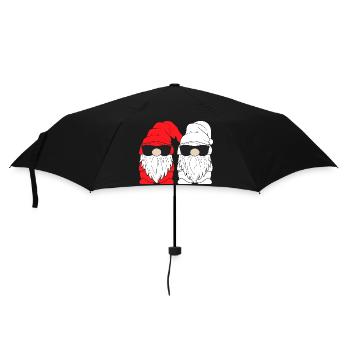 Doppel Santa Gnome Sonnenbrille - Regenschirm (klein) - Schwarz - Vorne