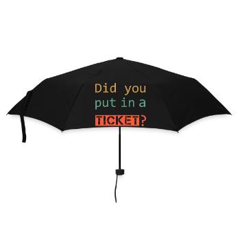 AVEZ-VOUS MIS UN TICKET – IT Admin PC Humour Blagues - Parapluie standard - noir - Devant