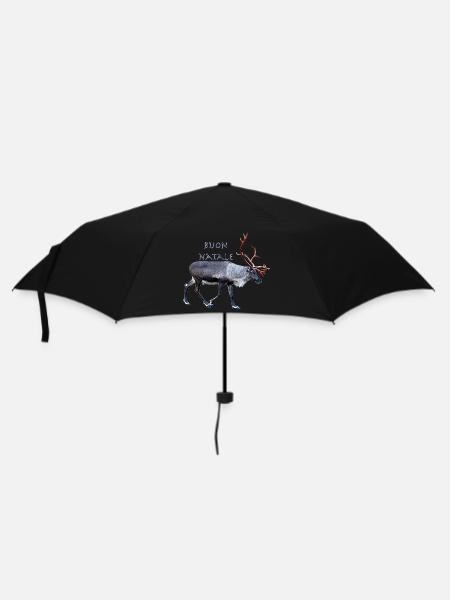 Buon Natale - Regenschirm (klein) - Schwarz