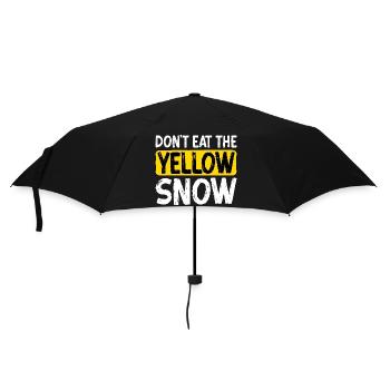 Ne mangez pas la neige jaune - Parapluie standard - noir - Devant