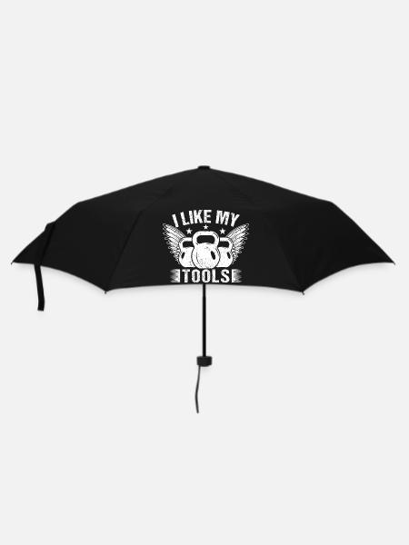 Accros à la salle de sport J’aime mes outils Calisthénique Fitness - Parapluie standard - noir