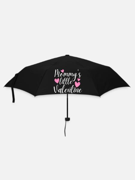 Mamas kleiner Valentin - Regenschirm (klein) - Schwarz