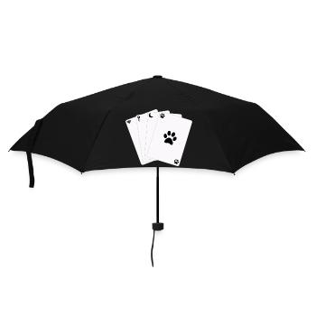 Jeu de cartes Jeu de cartes Symboles de Vie - Parapluie standard - noir - Devant