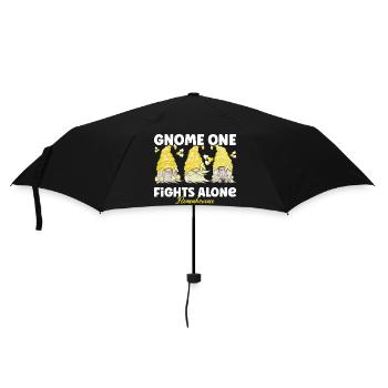 Gnome One Fights Alone Yellow Memory - Umbrella (small) - black - Front