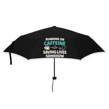 Night Shift Nurse, Tired - Umbrella (small) - black - Front