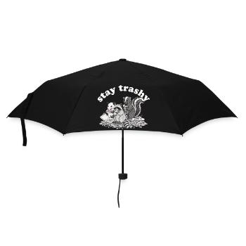 Stay Trashy Raccoon Opossum Skunk - Umbrella (small) - black - Front