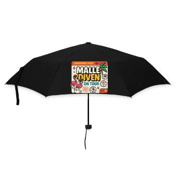 Malle Divas On Tour Women's Flamingo Mallorca Party - Umbrella (small) - black - Front