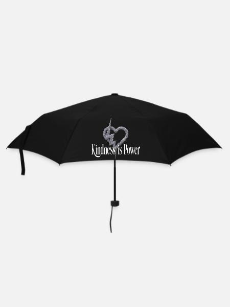 Kindness Is Power Statement Motiv - Regenschirm (klein) - Schwarz