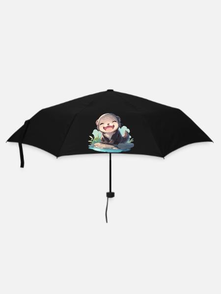 Nerze Nerz - Regenschirm (klein) - Schwarz