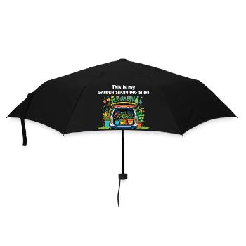 Funny gardening fun mothers - Umbrella (small) - black - Front