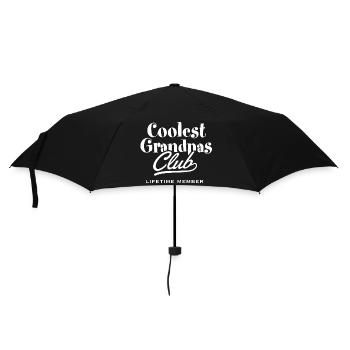 Coolest Grandpas Club - Regenschirm (klein) - Schwarz - Vorne