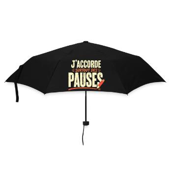 j'accorde surtout des pauses - Parapluie standard - noir - Devant