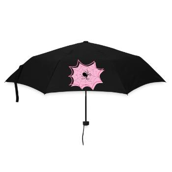 Spinne - Regenschirm (klein) - Schwarz - Vorne