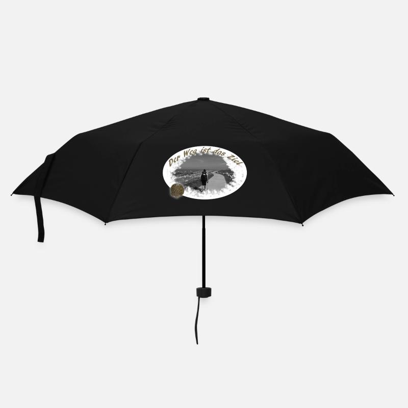 Jakobsweg - Regenschirm (klein) - Schwarz