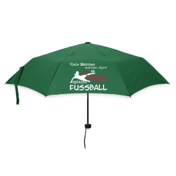 Viele Mädchen machen Sport, coole Mädels... - Regenschirm (klein) - Flaschengrün - Vorne