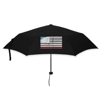 USA Vintage Flagge kreativ - Regenschirm (klein) - Schwarz - Vorne