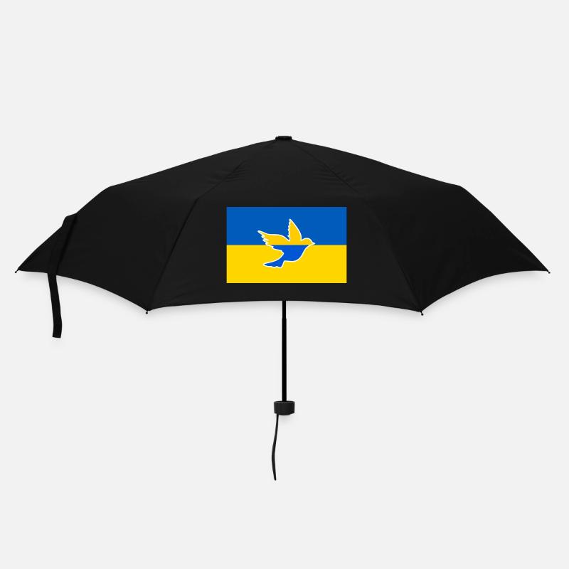 Ukraine friedenstaube - Regenschirm (klein) - Schwarz