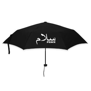 paix - Parapluie standard - noir - Devant