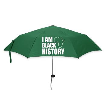 I am black history - Regenschirm (klein) - Flaschengrün - Vorne