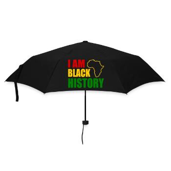 I am black history - Regenschirm (klein) - Schwarz - Vorne