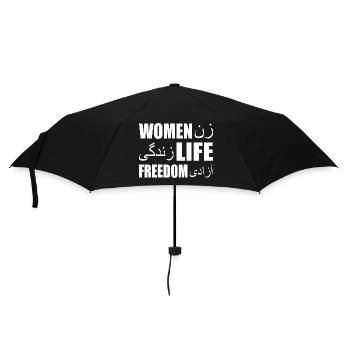 Women life freedom iran - Regenschirm (klein) - Schwarz - Vorne