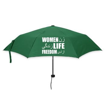 Women life freedom iran - Regenschirm (klein) - Flaschengrün - Vorne
