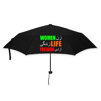 Women life freedom - Umbrella (small) - black - Front