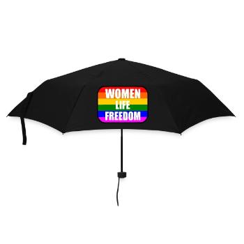 Women life freedom - Regenschirm (klein) - Schwarz - Vorne
