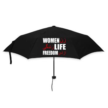Women life freedom - Umbrella (small) - black - Front