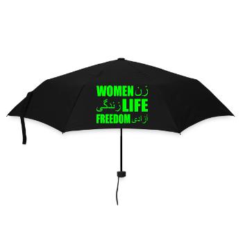Women life freedom - Regenschirm (klein) - Schwarz - Vorne