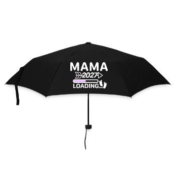 Mom 2027 - Loading Bar Pregnancy Announcement - Umbrella (small) - black - Front