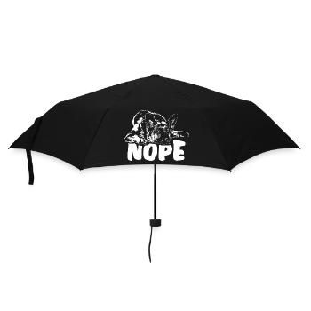 DEUTSCHER SCHÄFERHUND Nope Hundespruch Hunde - Regenschirm (klein) - Schwarz - Vorne