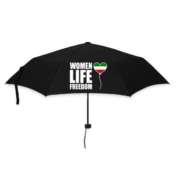 Women life freedom - Umbrella (small) - black - Front